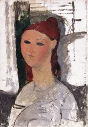 Junge Frau, sitzend, ca. 1915